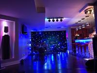 High Quality Fireproof Wedding LED Star Curtain LED Backdrop