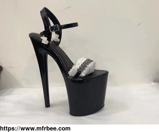 new_high_heeled_waterproof_platform_open_toe_one_word_buckle_stiletto_high_heeled_sandals_european_and_american_women