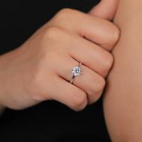 Empress Diamond Silver Ring