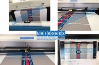 more images of 180cm*90cm printed fabric laser cutting