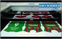 Dye Sublimation Printed Football Jersey laser cutting by Unikonex