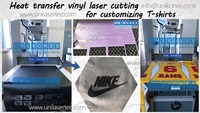 more images of Unikonex laser cutting heat transfer vinyl for customizing T-shirt