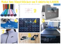 more images of Make Any Vinyl Sticker on T-shirts by LASER