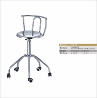 more images of stainless steel stool with backrest