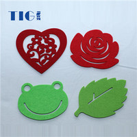 more images of Heat resistant customized Felt table runner  coaster / cup mat