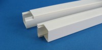 PVC wire trunking cable duct wire channel halogen free insulated material slotted/ open/ closed both ok