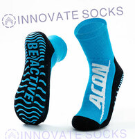 Acon Calf Length Anti Skid Grip Trampoline Socks