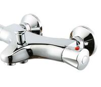 DF1H005 Double handle chrome brass thermostatic bath faucets