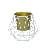 more images of Metal flower stand with gold pot