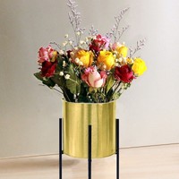 more images of metal flower  stand with flower pot