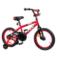 Tauki AMIGO 16 inch Kid Bike With Removable Training Wheels,Red