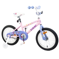 Tauki ESTELLA 16 inch Princess Kid Bike with RemovableTraining Wheels,Pink
