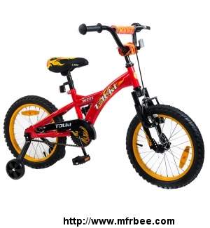 tauki_twister_16_inch_kid_bike_for_boys_sport_style_cool_flame_pattern_red