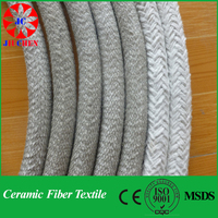 more images of Fire Resistant Ceramic Fiber Square Braided Rope JC Textiles