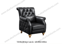 European Empire Style Single Sofa Leather