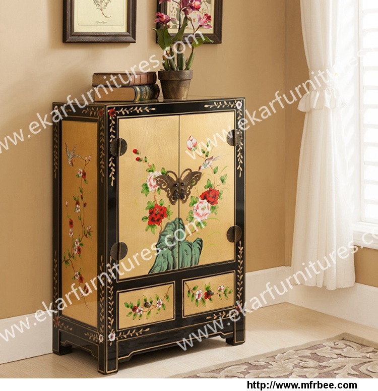 living_room_cabinet_flower_drawing_chest_of_drawers
