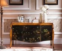 more images of Antique Hand Painted Living Room Furniture Wood Cabinet