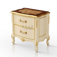 more images of Antique Wood Bedroom Furniture Rococo Nightstand