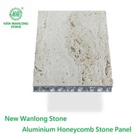 Aluminium honeycomb backed stone panel