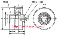 SuYe MLL-I (LMZ-I) Quincunx Flexible Couplings with brake wheel