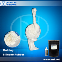 Tin cure silicone rubber for artificial stone molding