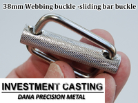 38mm Webbing buckle-sliding bar buckle