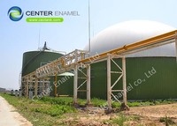 50000 Gallons Glass Fused to Steel Leachate Storage Tanks For Landfill Leachate Treatment Plants