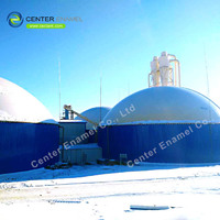 Anaerobic Digestion Biogas Storage Tanks with Dual Membrane Gas Holder