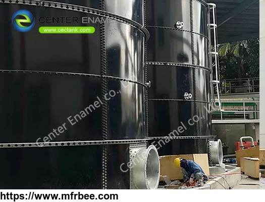 good_air_tightness_glass_fused_to_steel_anaerobic_digester_tanks_for_bioenergy_projects
