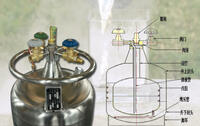 filling liquid nitrogen tank_YDZ-100L liquid nitrogen supply tank