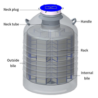 malta liquid nitrogen dewar for cell storage KGSQ liquid nitrogen storage vessel