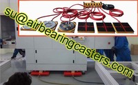 Air caster rigging system with precise force control and sensing