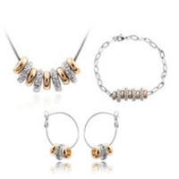 free shipping latest design engagement crystal set jewelry