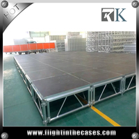 RK best sale outdoor stage aluminum stage with stairs cheap used aluminum portable stage for sale