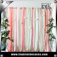 RK easy-installed wedding backdrop design with curtain pipe and drape