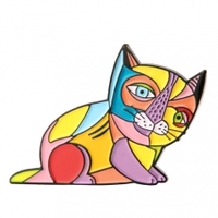 Picasso Cat Enamel Pins