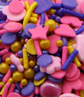 more images of Heart Shape Confetti With Hollow Flower Sprinkles Mix