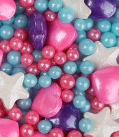 more images of Heart Shape With Star Shape Sugar Pearls Sprinkles Mix
