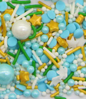 more images of Hollow Heart Confetti With Mix Colors Sugar Pearls And Jimmies Sprinkles Mix