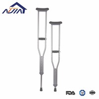 Adjustable underarm crutches aluminum alloy cane walking stick for sale