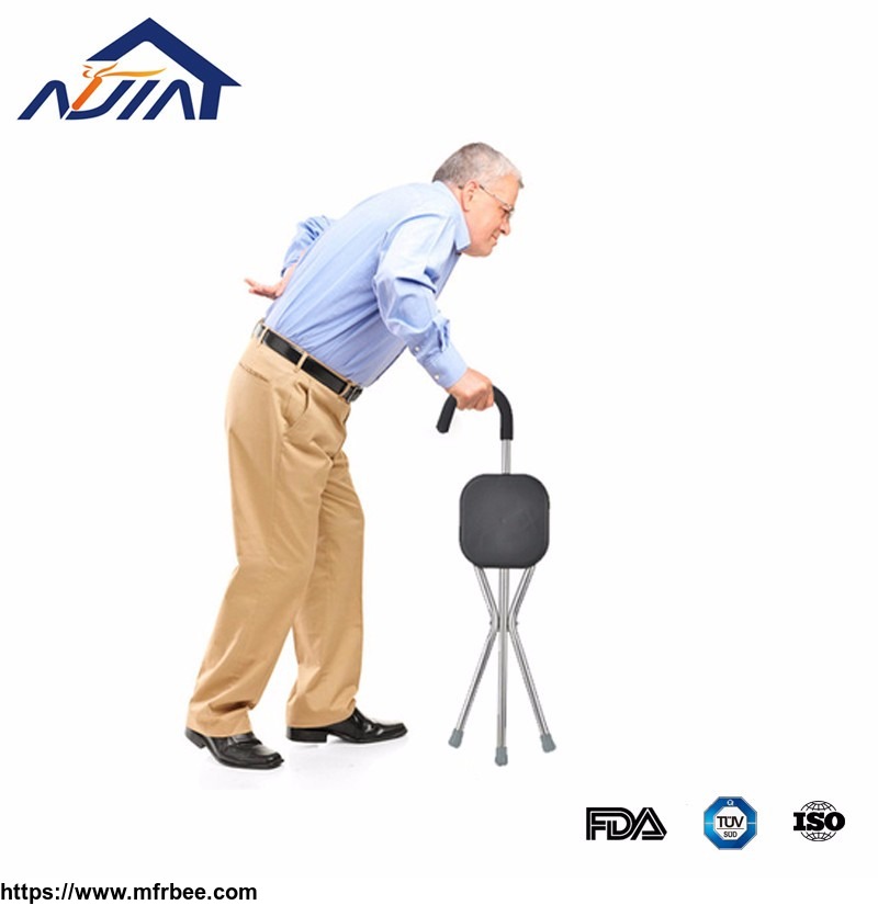 elderly_and_disabled_folding_crutch_stool_telescope_chair_seat_cane