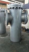 more images of DN80 PN16 flanged connection 200 mesh stainless steel big basket strainer