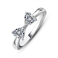 Fashion titanium wedding rings with 3A grade zircon