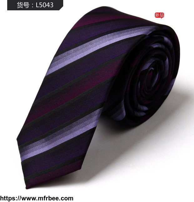 multi_colors_stripe_polyester_woven_neckties