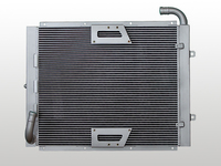 Custom plate fin aftercooler core  heat exchanger for compressor