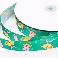 High quality custom printed polyester satin ribbon
