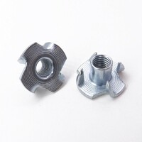 more images of 4 Prong Tee Nut Zinc 4 Claw Tee Nut