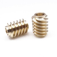 more images of Brass Worm Gear Worm Shaft Kits Gasket 304 stainless steel external thread nut thread conversion
