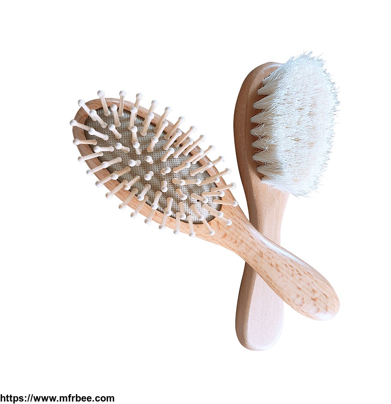 2pcs_set_bebe_natural_wooden_comb_hair_brush_care_kids_massage_baby_kit_pure_natural_safety_material_for_your_baby_s_health