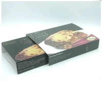 more images of Take away 12 inch black pizza carton paper box sleeve with custom logo design